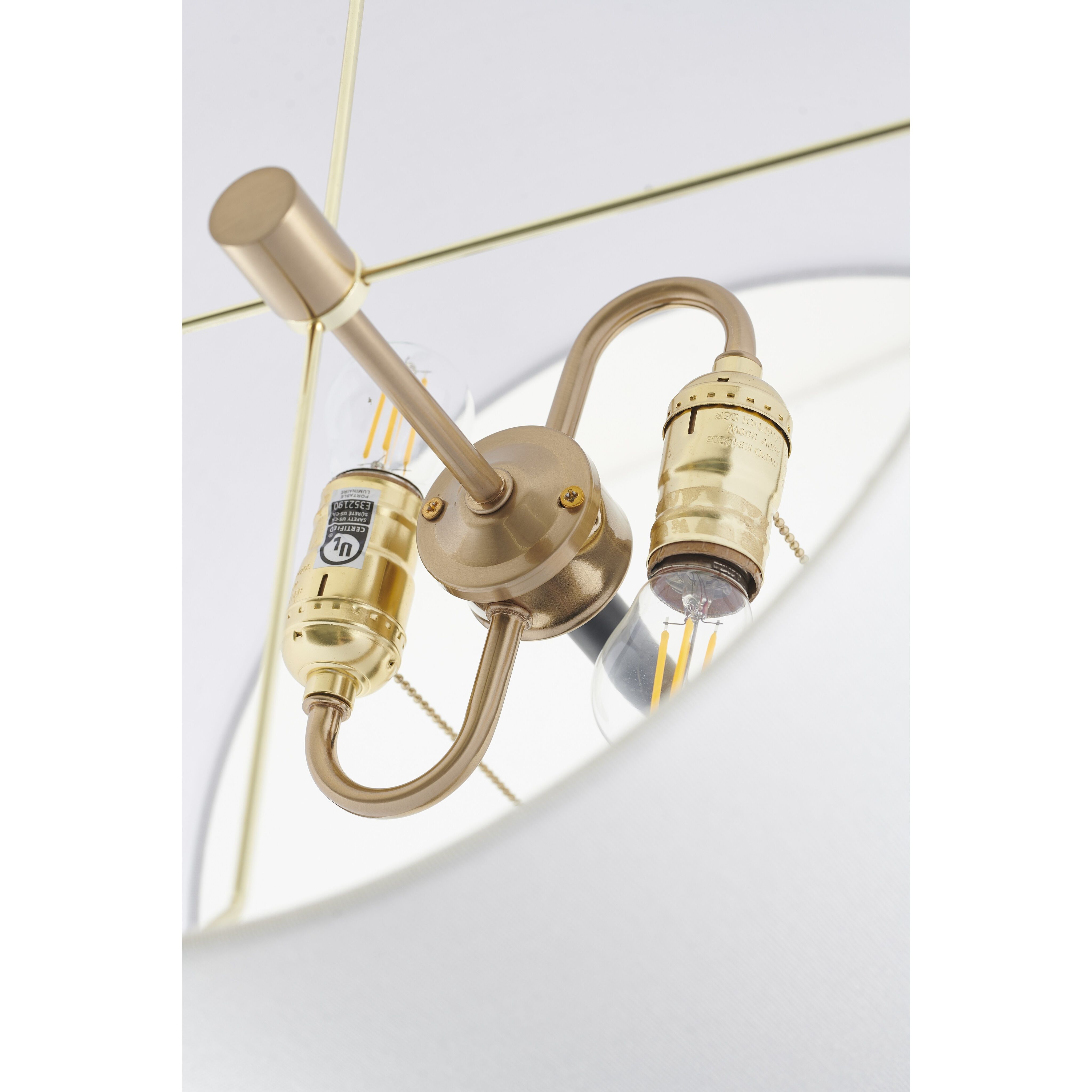 Canada 26.5 inch 100.00 watt Antique Brass and Black Table Lamp Portable Light